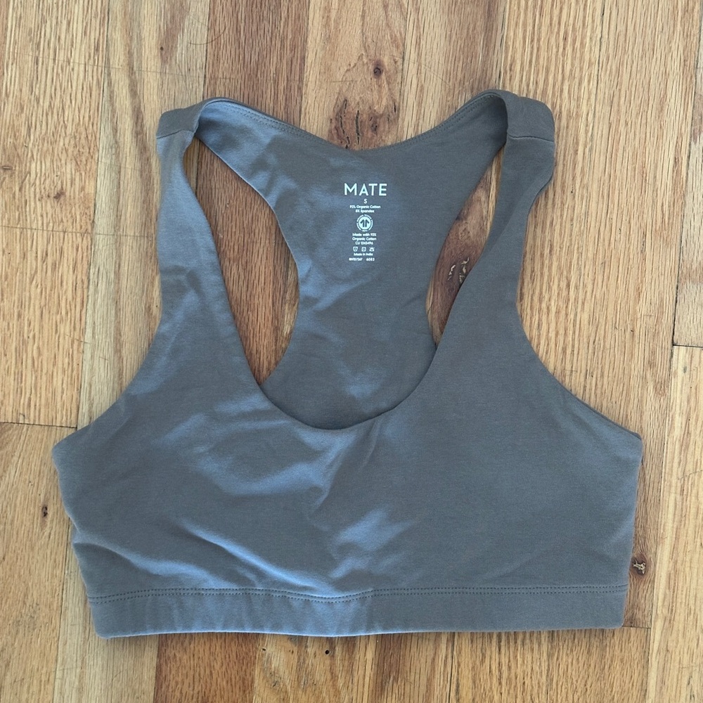 Mate the label Organic Stretch Sports Bra, size small